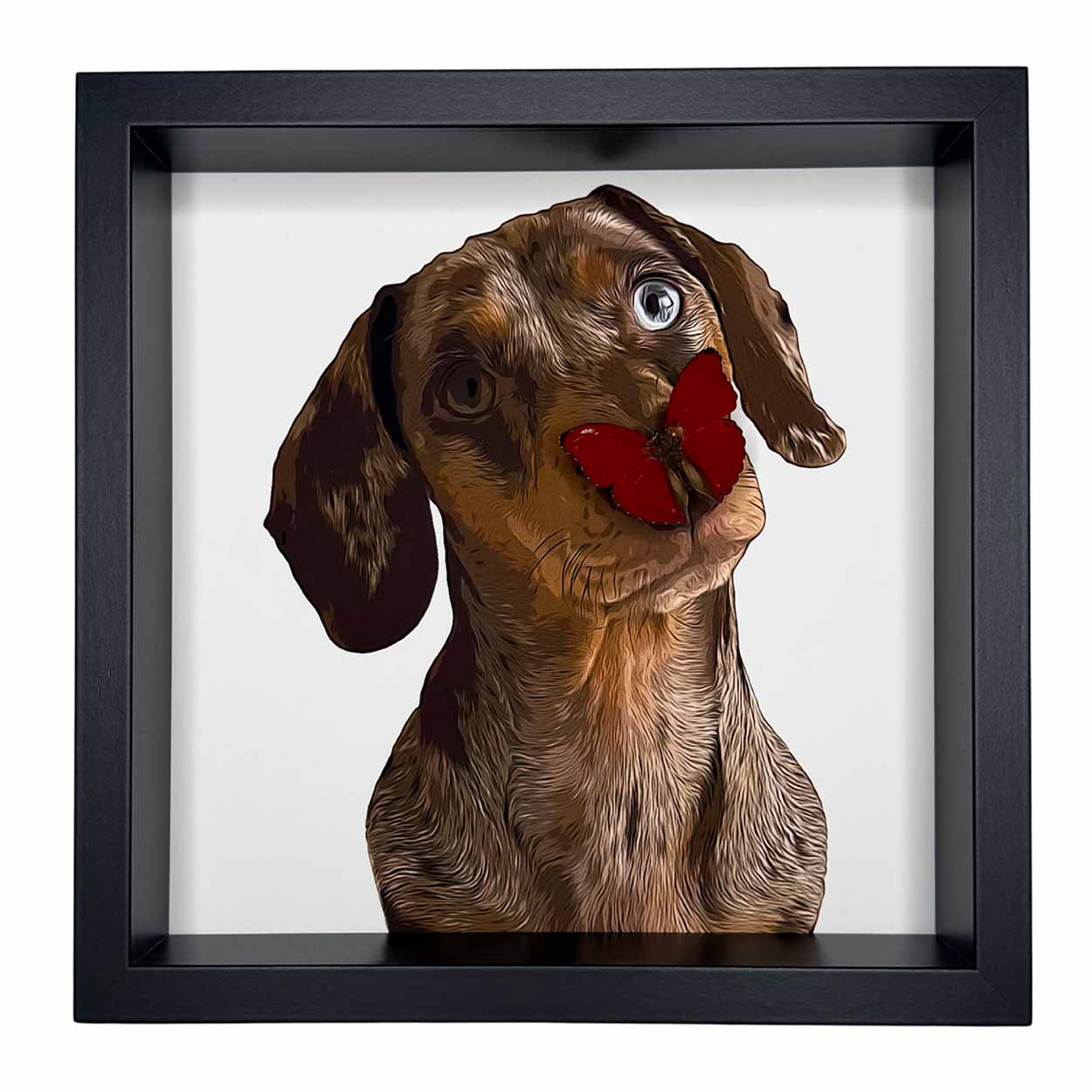 Personalized butterfly portraits - 25 x 25cm